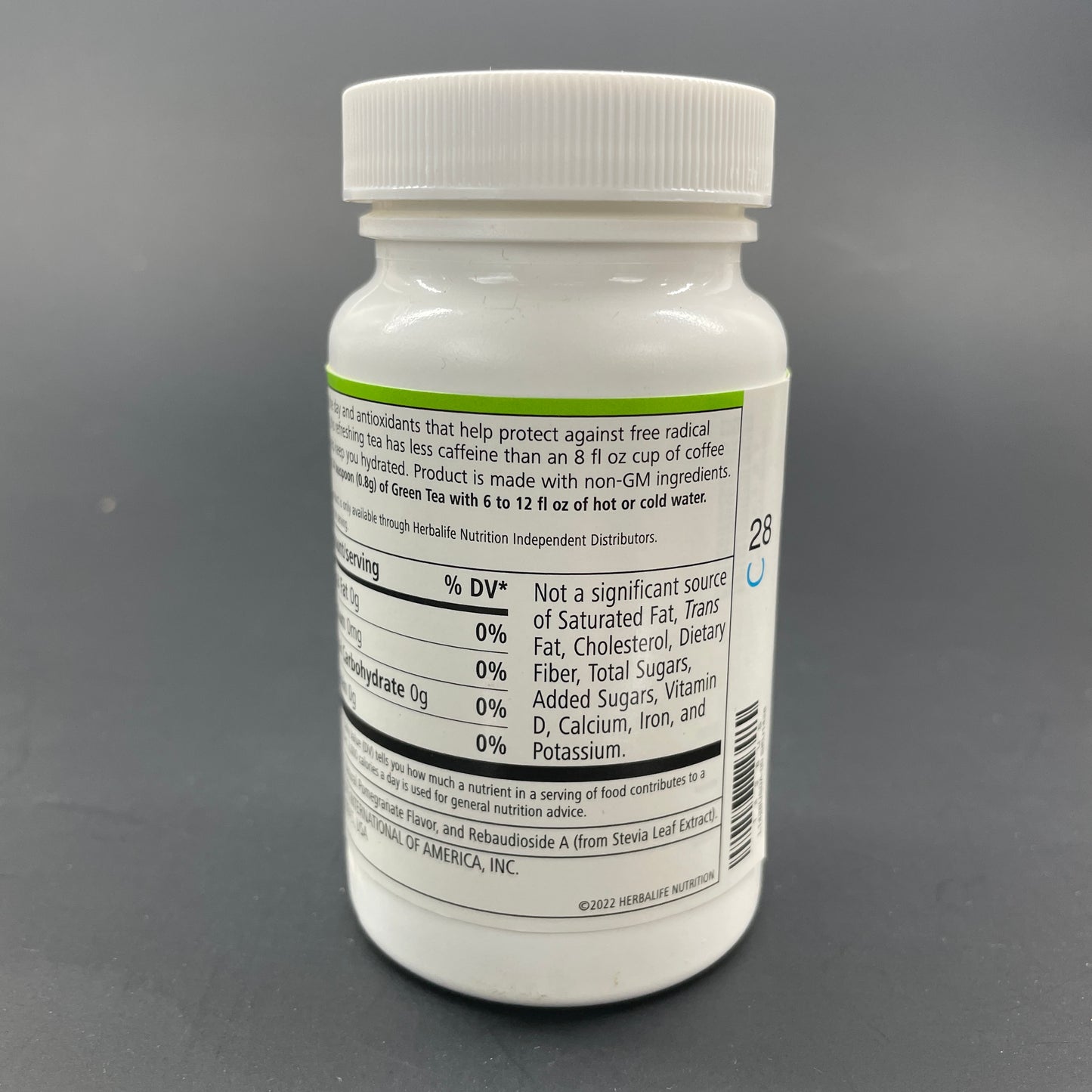 Herbalife Green Tea - Pomegranate with non-GM Ingredients 1.69oz