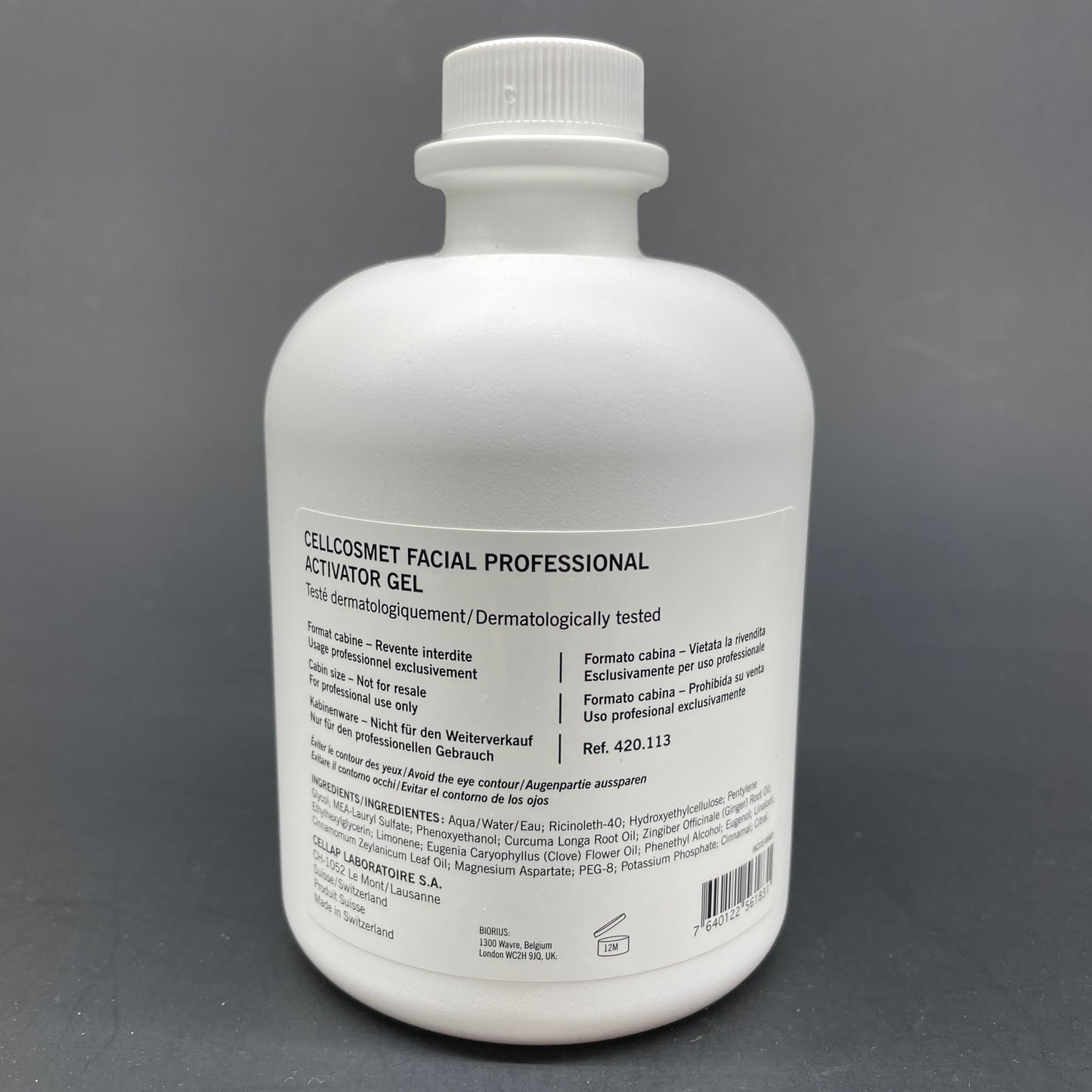 Cellcosmet Activator Gel 500 ml / 17.8 oz with PUMP *PRO SIZE *NEW with *NO BOX* EXP 08/2028