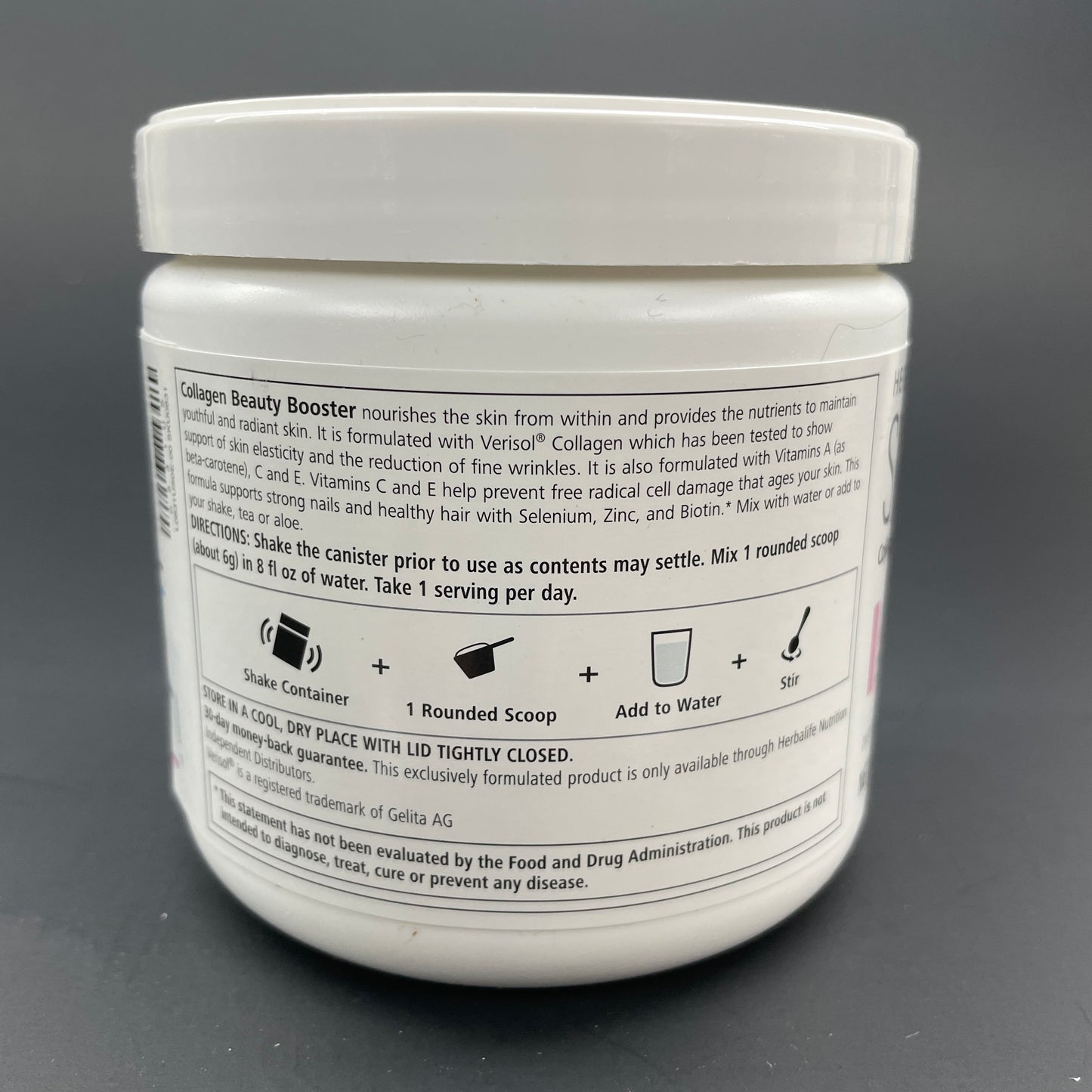 Herbalife Skin Collagen Beauty Booster-strawberry lemonade 6.3oz