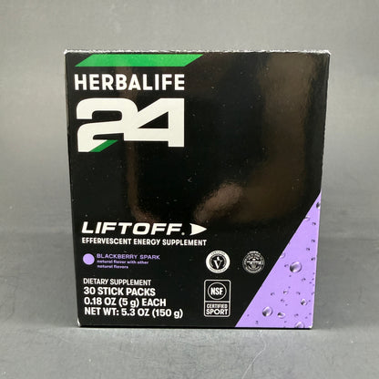 Herbalife24 Liftoff  – Pineapple Push, Blackberry Spark packets (30 packets per box)