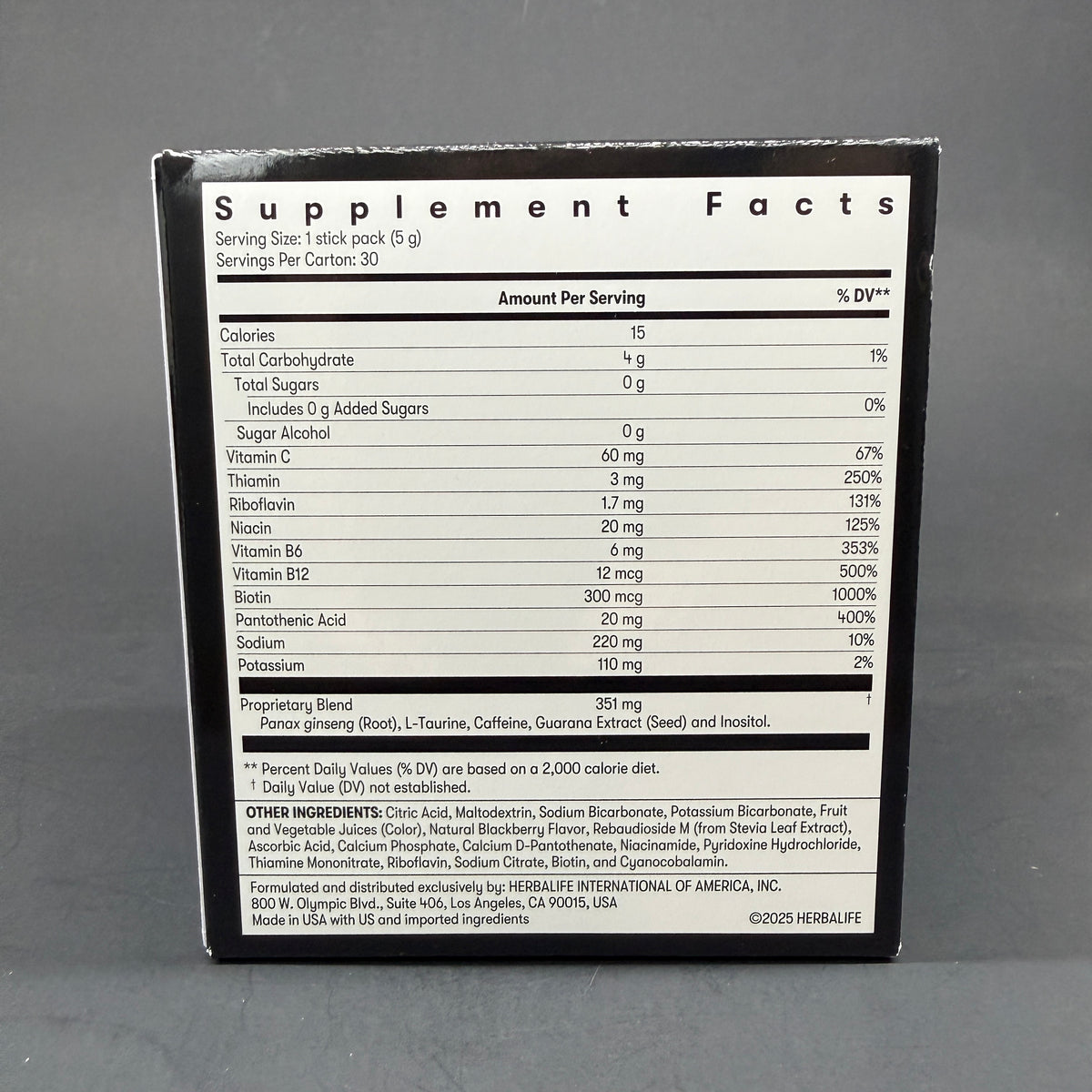 Herbalife24 Liftoff  – Pineapple Push, Blackberry Spark packets (30 packets per box)