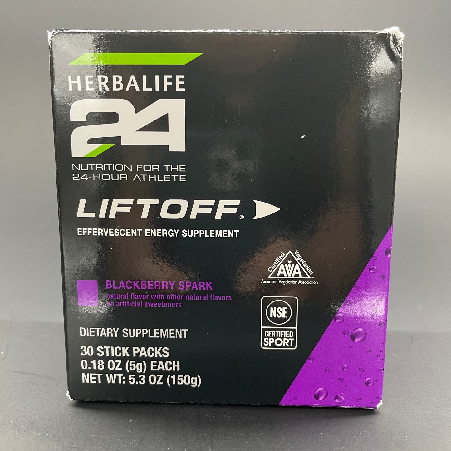 Herbalife24 Liftoff  – Pineapple Push, Blackberry Spark packets (30 packets per box)