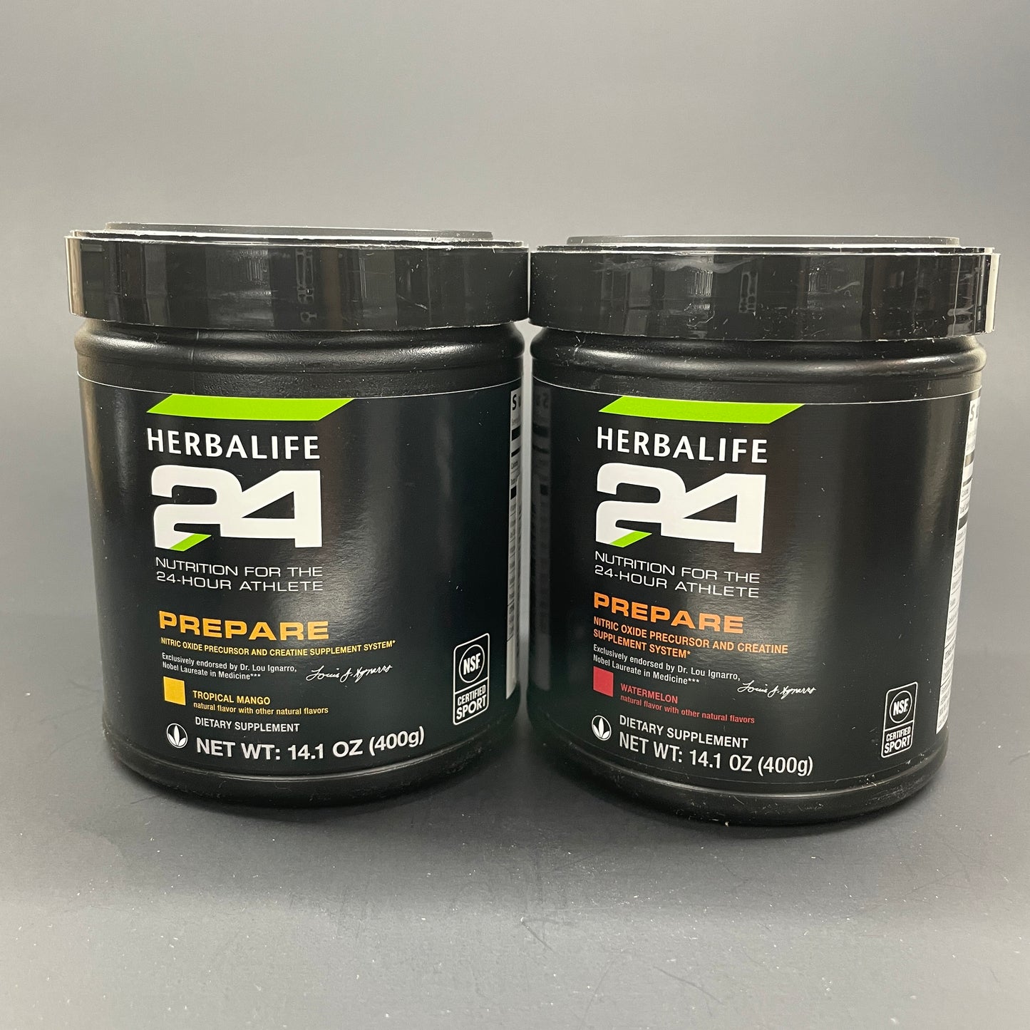 Herbalife24 Prepare -  Tropical Mango , watermelon (NET WT : 14.1oz / 400g)