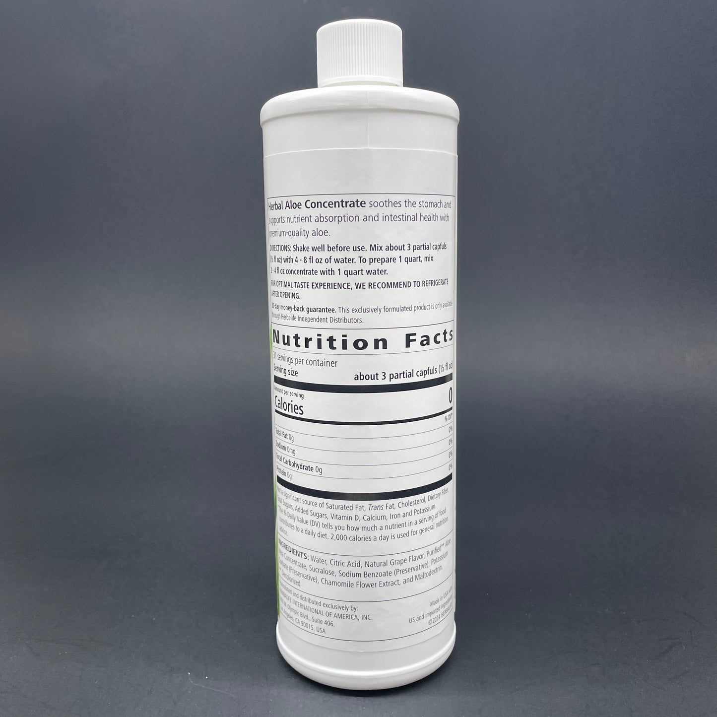 Herbalife Herbal Aloe Concentrate - Original / Mango / Cranberry / Mandarin / Grape 16 fl.oz (473ml)