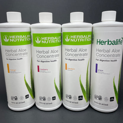 Herbalife Herbal Aloe Concentrate - Original / Mango / Cranberry / Mandarin / Grape 16 fl.oz (473ml)