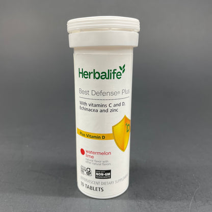 Herbalife Best Defense Plus - Watermelon , Honey Lemon Ginger - 10 Tablets