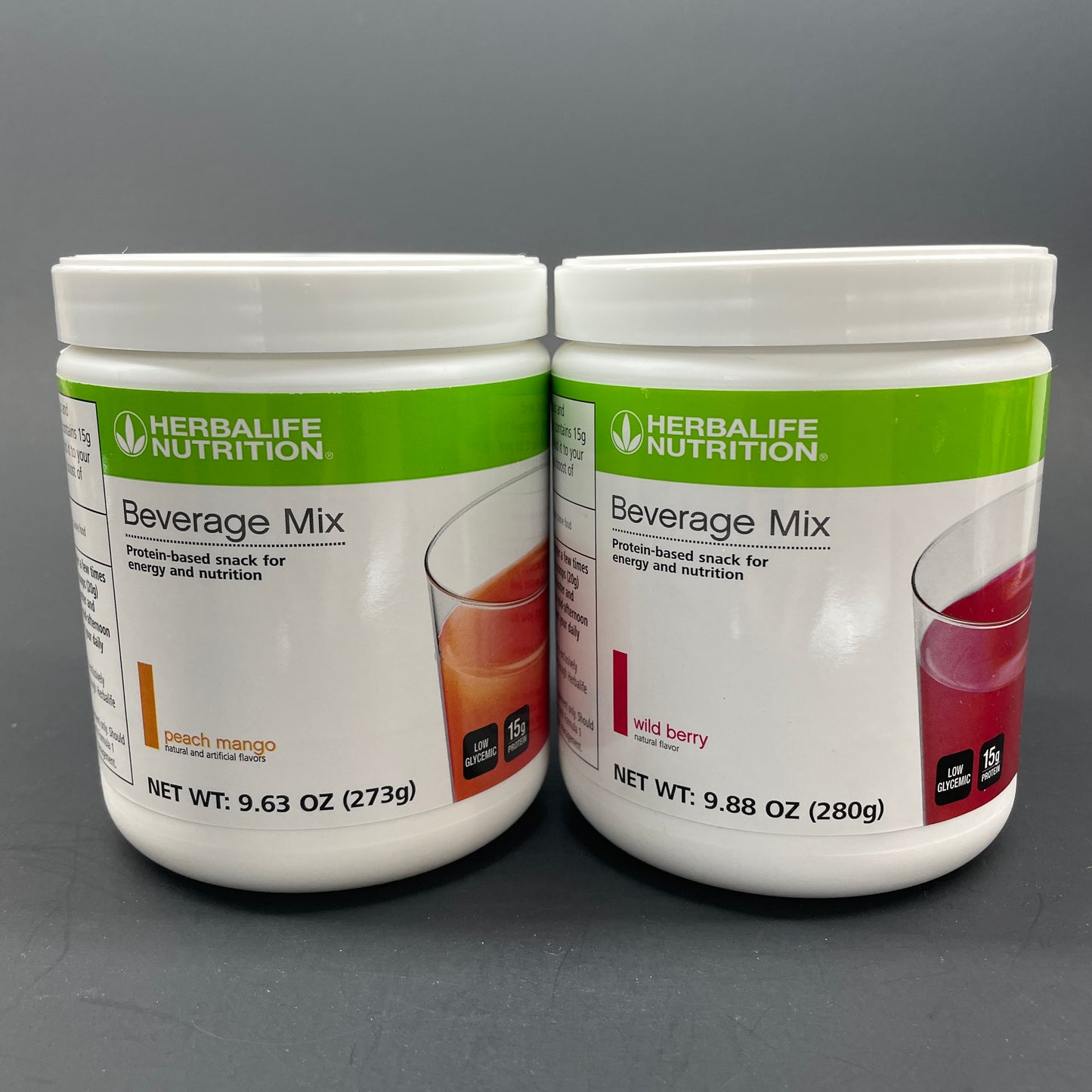 Herbalife Beverage Mix – Wild Berry, Peach Mango