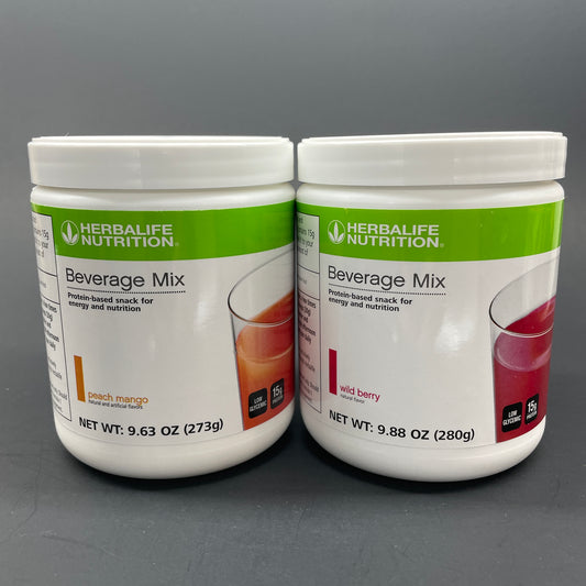 Herbalife Beverage Mix – Wild Berry, Peach Mango