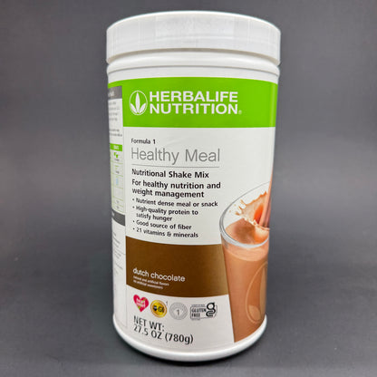 Herbalife F1 "Dutch Chocolate" Formula 1 Healthy Meal Nutritional Shake Mix - Dutch Chocolate 780g / EXP : Oct / 2027