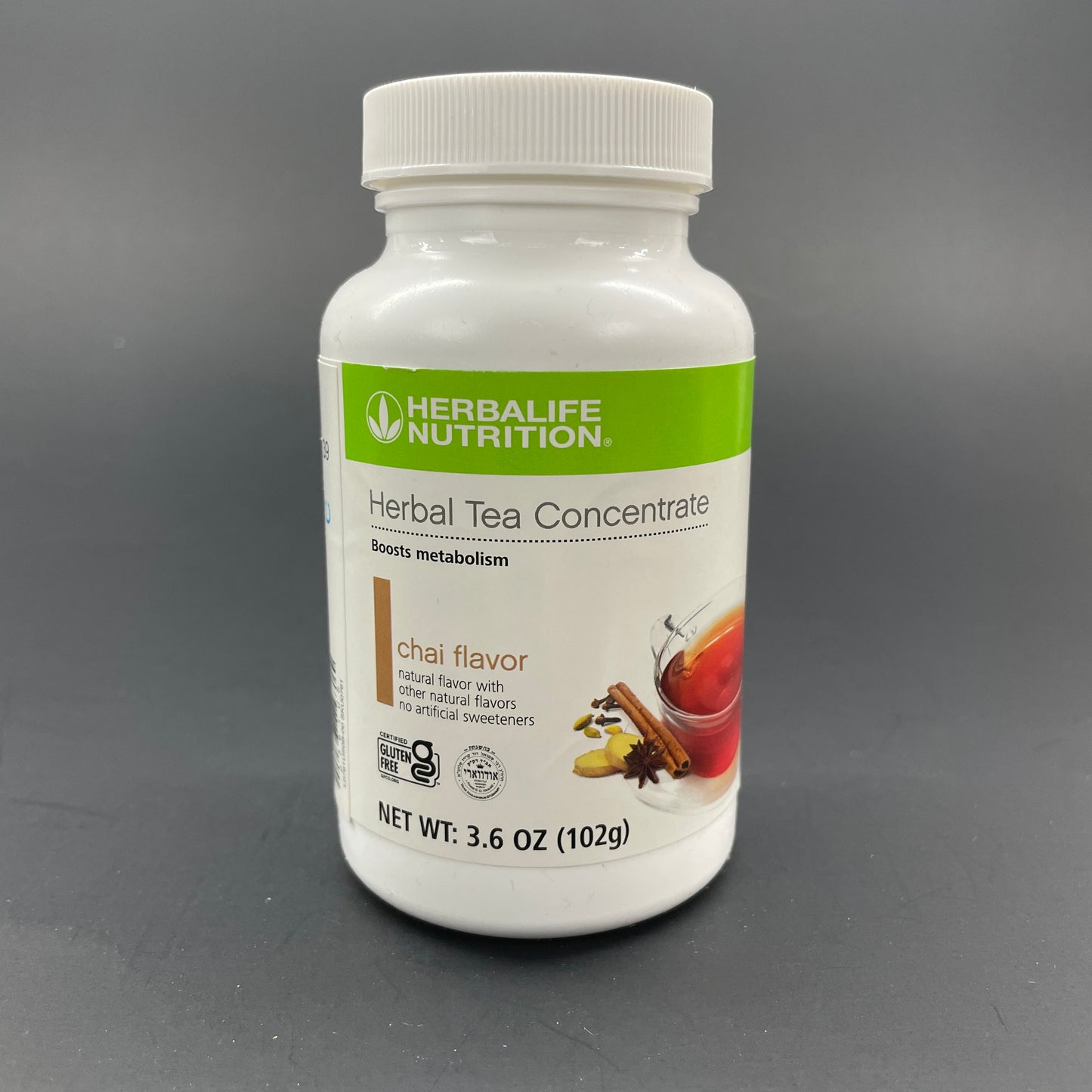 Herbalife Herbal Tea Concentrate - Cinnamon,Chai, Sweet Ginger, Lemon, Peach, Raspberry,Origianl  ( NET WT 3.6 OZ / 102g )