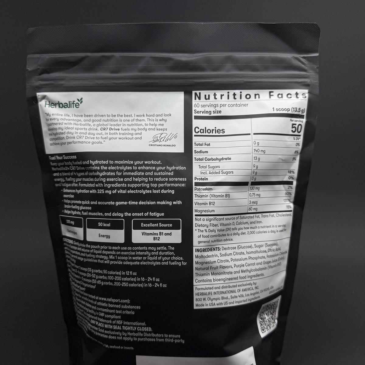 Herbalife24 CR7 Drive - Açaí Berry (Net WT : 29oz  / 810g)