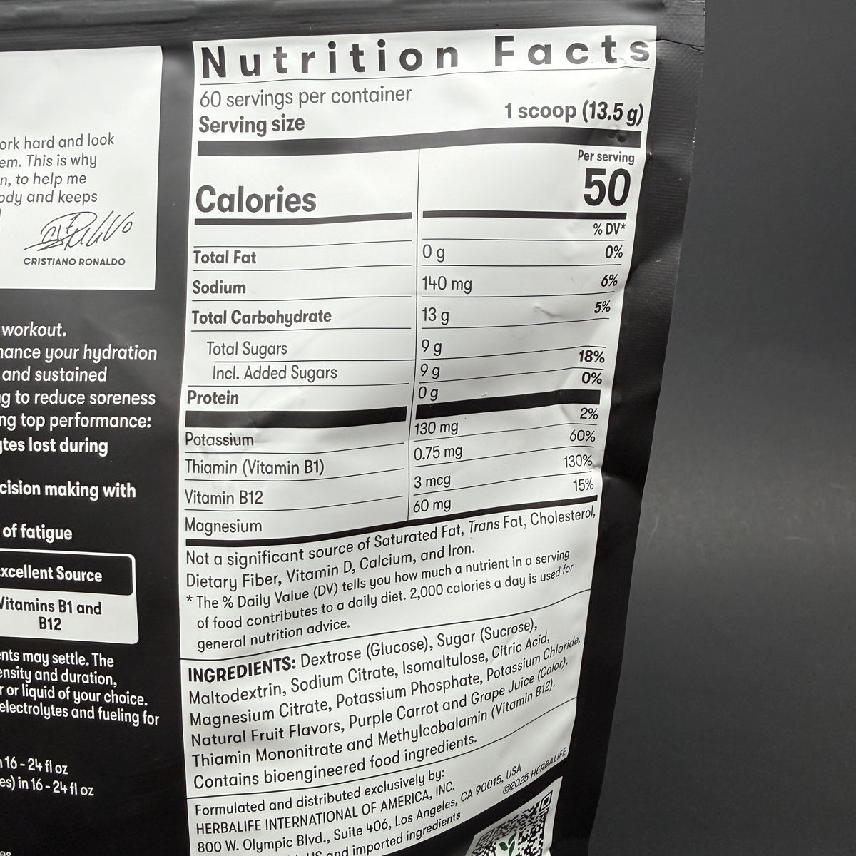 Herbalife24 CR7 Drive - Açaí Berry (Net WT : 29oz  / 810g)