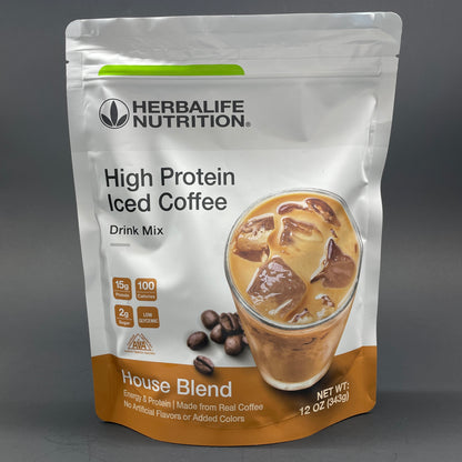Herbalife High Protein Iced Coffee – House Blend , Mocha, Caramel Macchiato (14 servings )