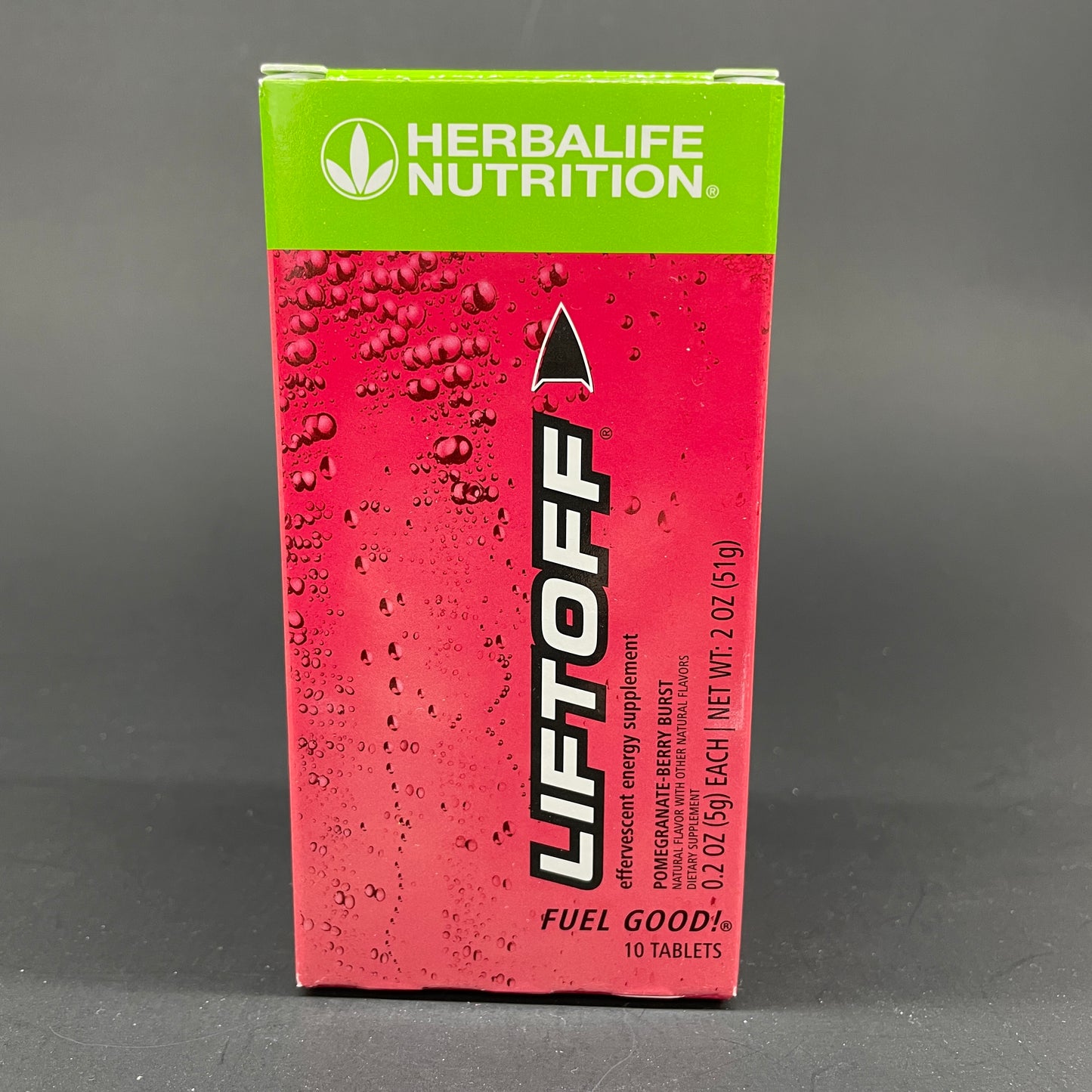Herbalife Liftoff : Lemon-Lime / Orange / Pomegranate /  Tropical Fruit - 10 Tablets