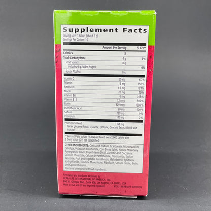 Herbalife Liftoff : Lemon-Lime / Orange / Pomegranate /  Tropical Fruit - 10 Tablets