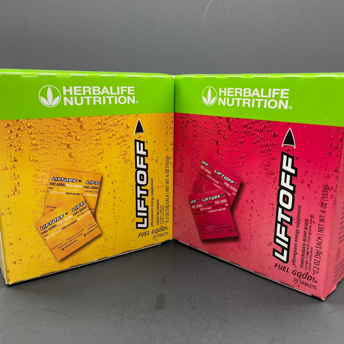 Herbalife Liftoff : Ignite me Orange / Pomegranate-Berry Burst - 30 Tablets