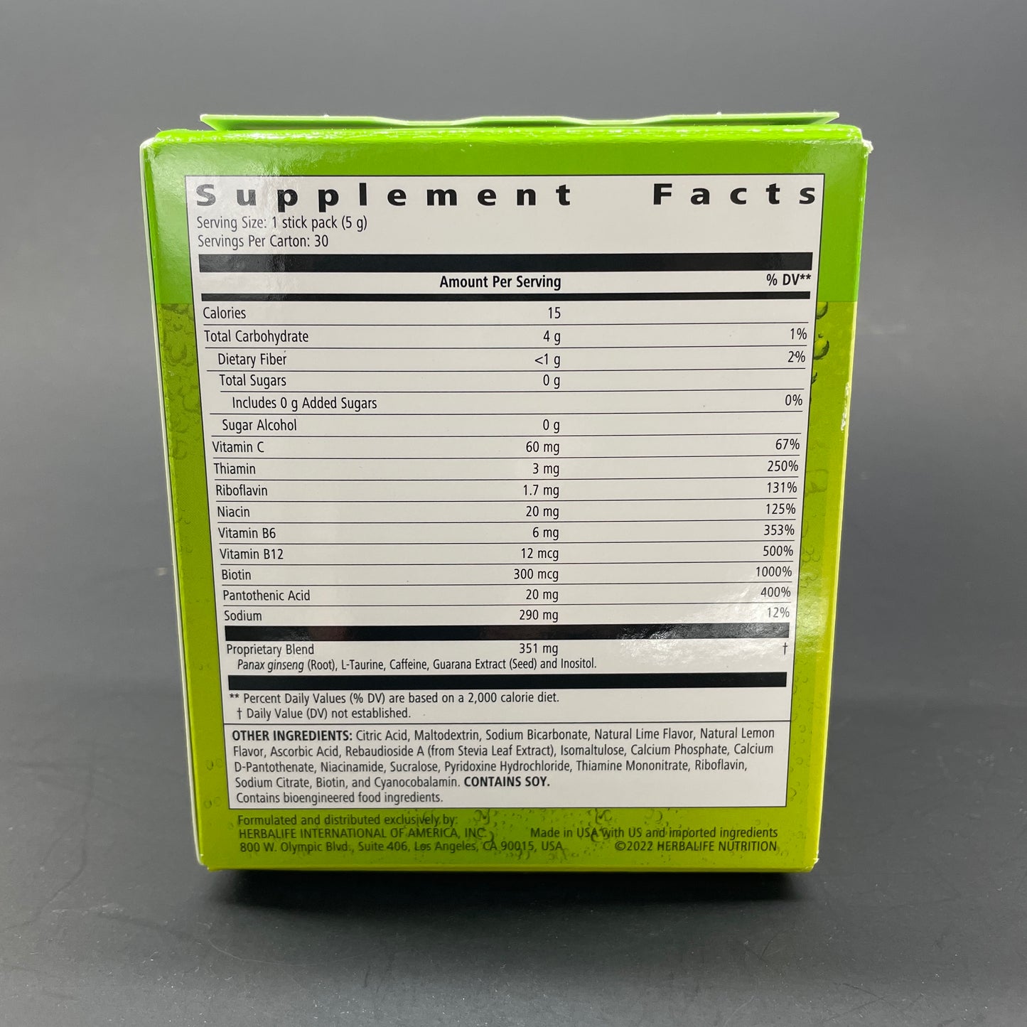 Herbalife Liftoff 30 Stick Packs - Lemon-Lime Blast, Ignite me Orange , Pomegranate-Berry Burst,  Tropcial Fruit Force, Cola