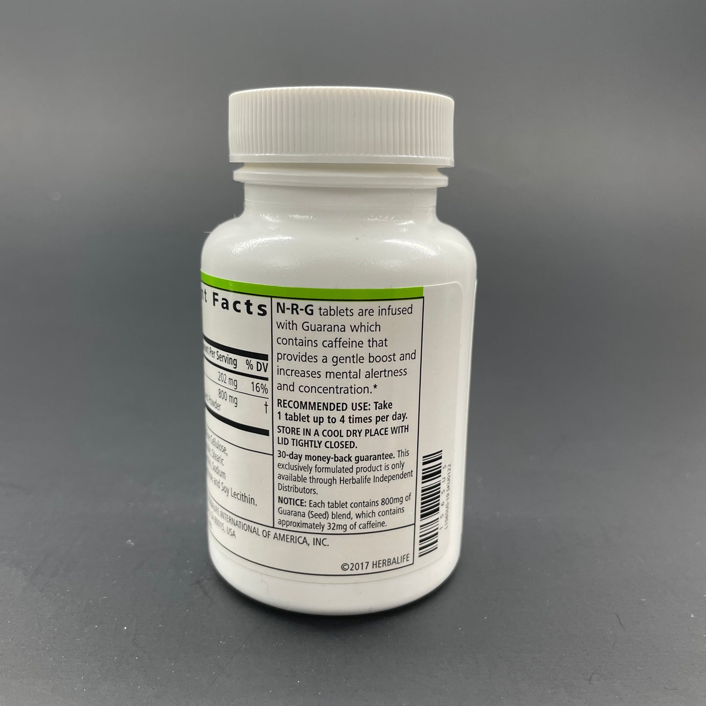 Herbalife N-R-G ( Nature's Raw Guarana ) 2.1oz Tea / 60 Tablets