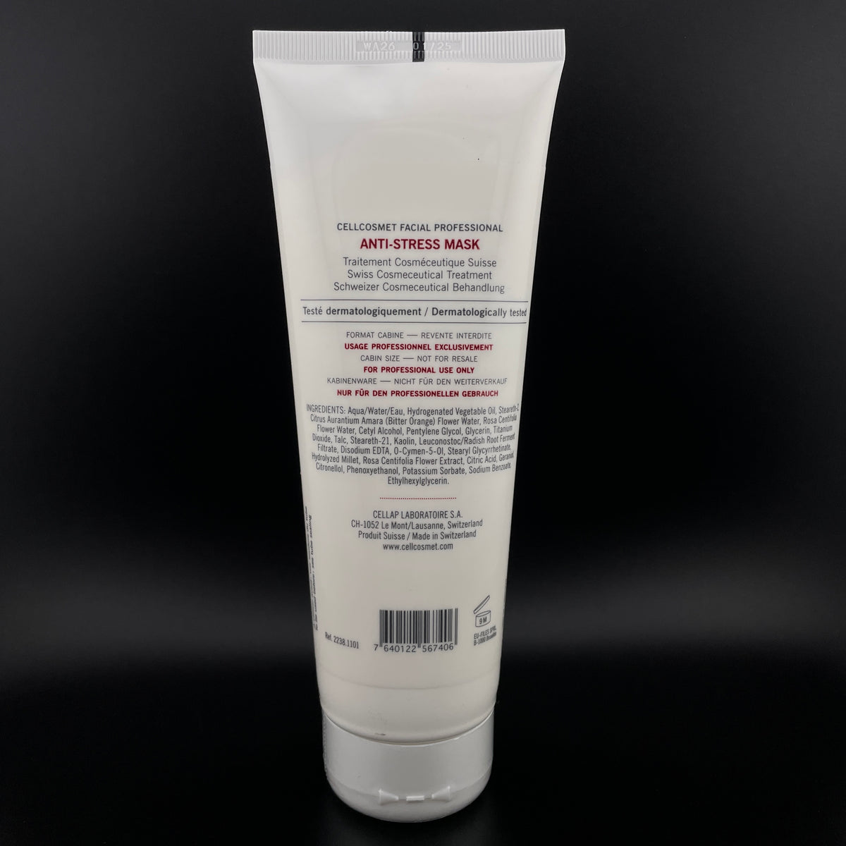 Cellcosmet Anti-Stress Mask 250 ml / 8.91 oz. PRO SIZE *NEW with **NO BOX**  EXP 9/2028