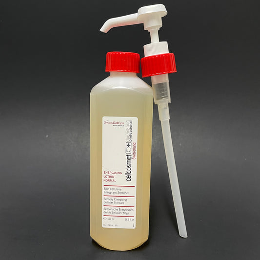 Cellcosmet Energizing Lotion - Normal Type w/Pump  500 ml / 16.9 oz. PRO SIZE *NEW with **NO BOX**  EXP 7/2028