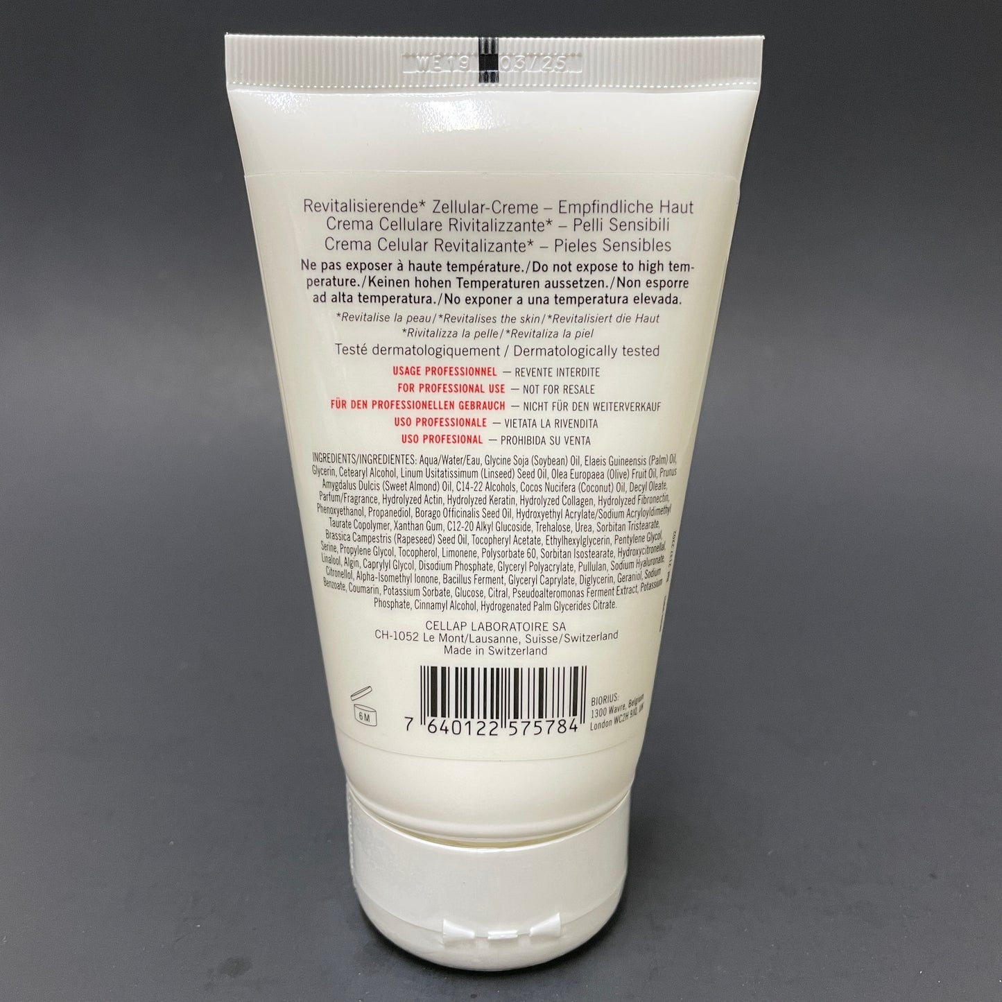 Cellcosmet Sensitive Revitalising Cellular Cream 150ml / 5.19 oz NEW with **NO BOX**  EXP 6/2027